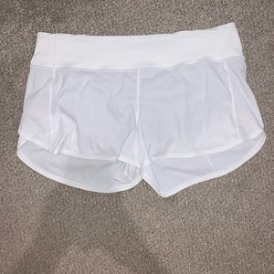 Lulu lemon white shorts